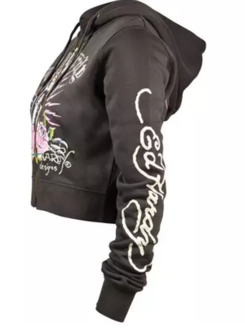 Ed Hardy Women's Full Zip Hoody