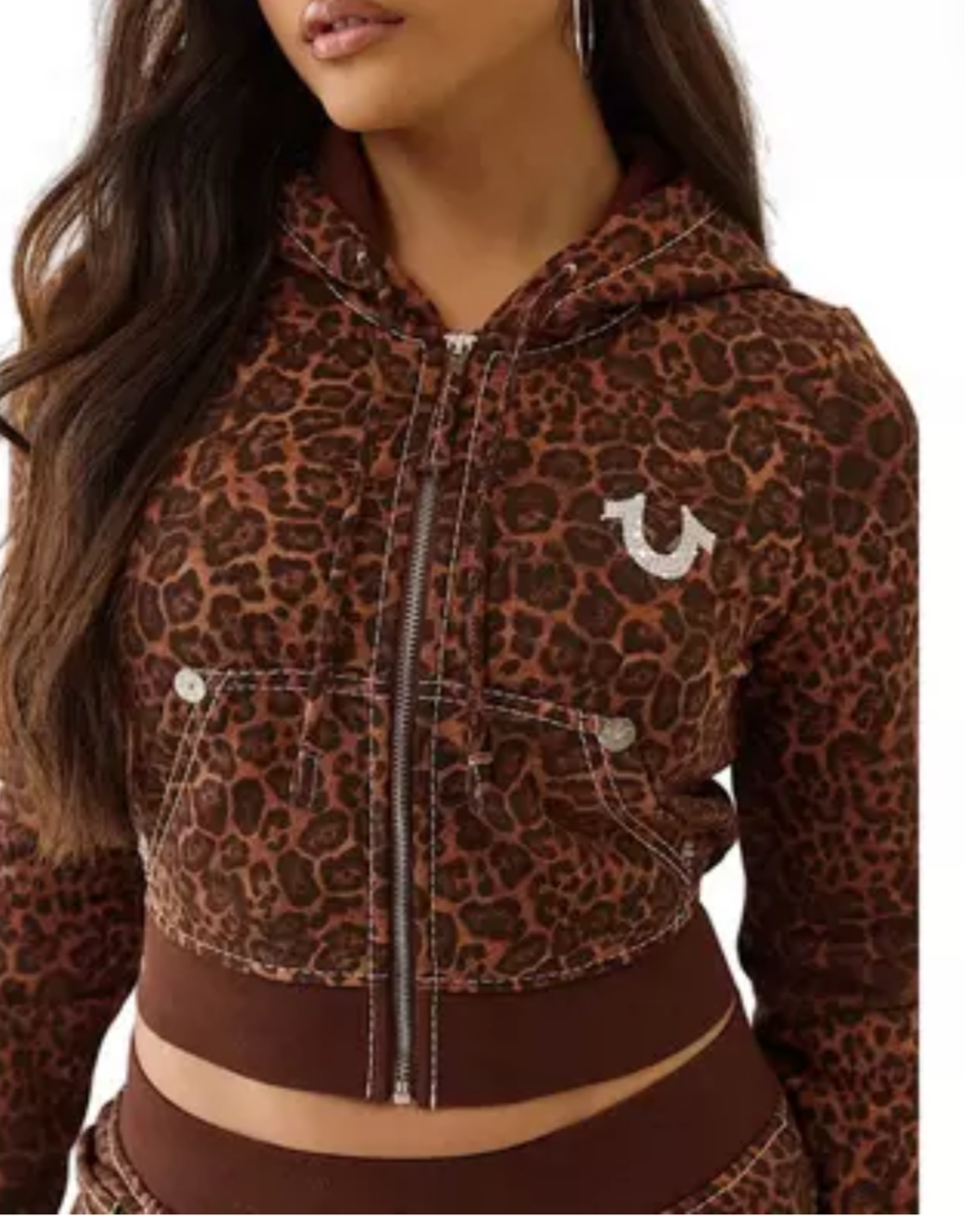 True Religion Women's "Leopard Print" Hoody