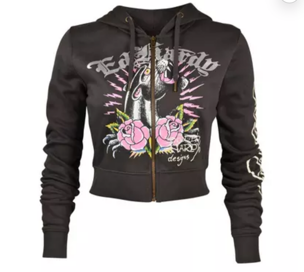 Ed Hardy Women's Full Zip Hoody