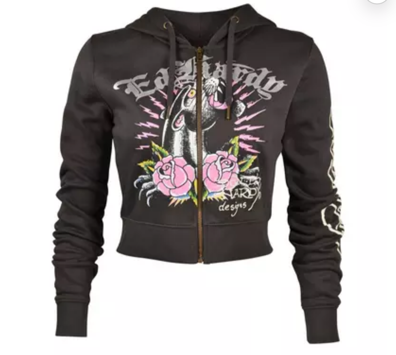 Ed Hardy Women's Full Zip Hoody