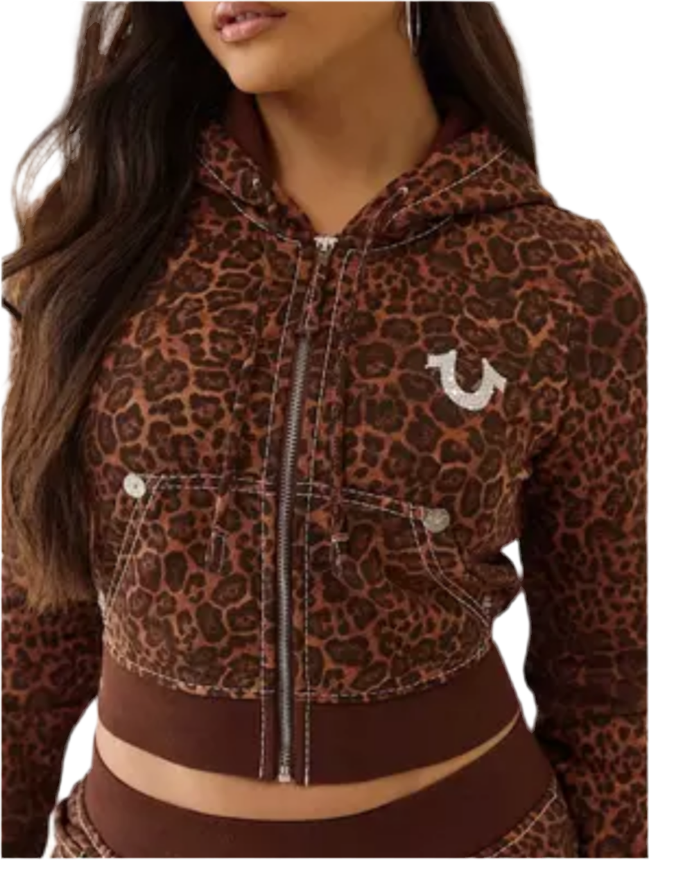 True Religion Women's "Leopard Print" Hoody