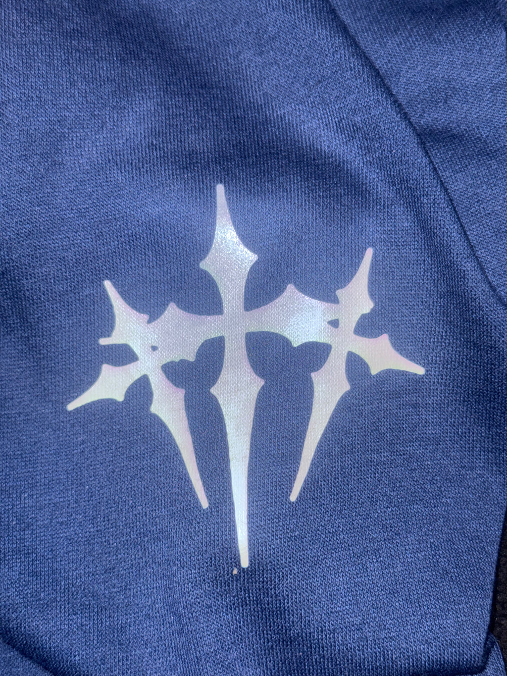 Kreme "CrashOuts Only" ZipUp Full Graphic Rhinestone Hoodie with “WavvyWeTrust” Design and Rhinestone Accents.