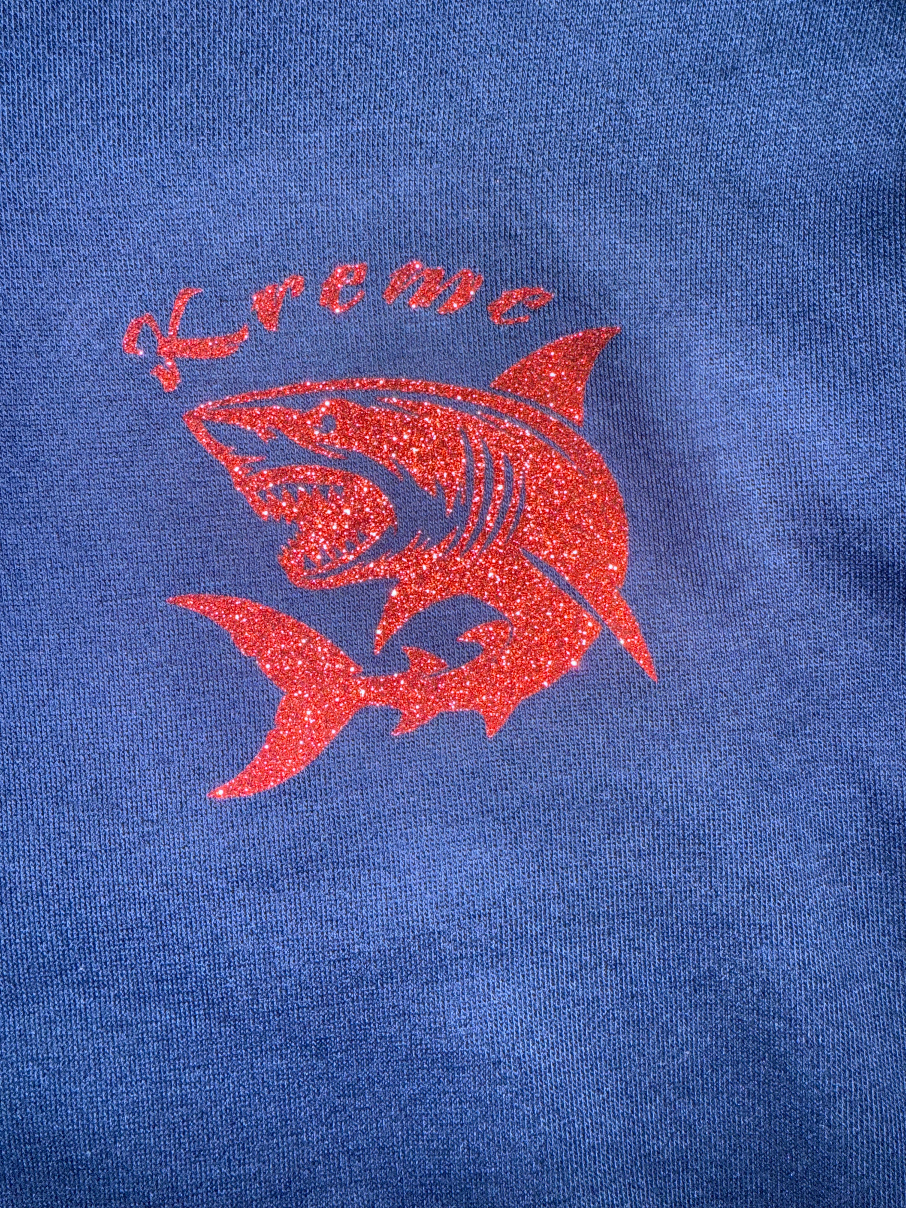 Kreme "CrashOuts Only" ZipUp Full Graphic Rhinestone Hoodie with “WavvyWeTrust” Design and Rhinestone Accents.